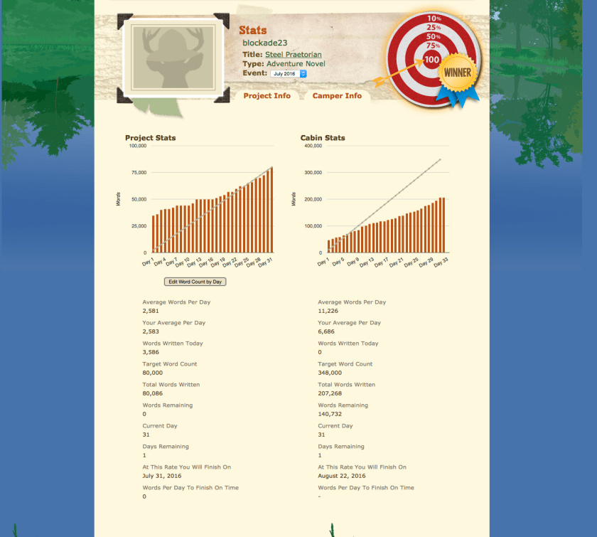Graph for NaNoWriMo Post